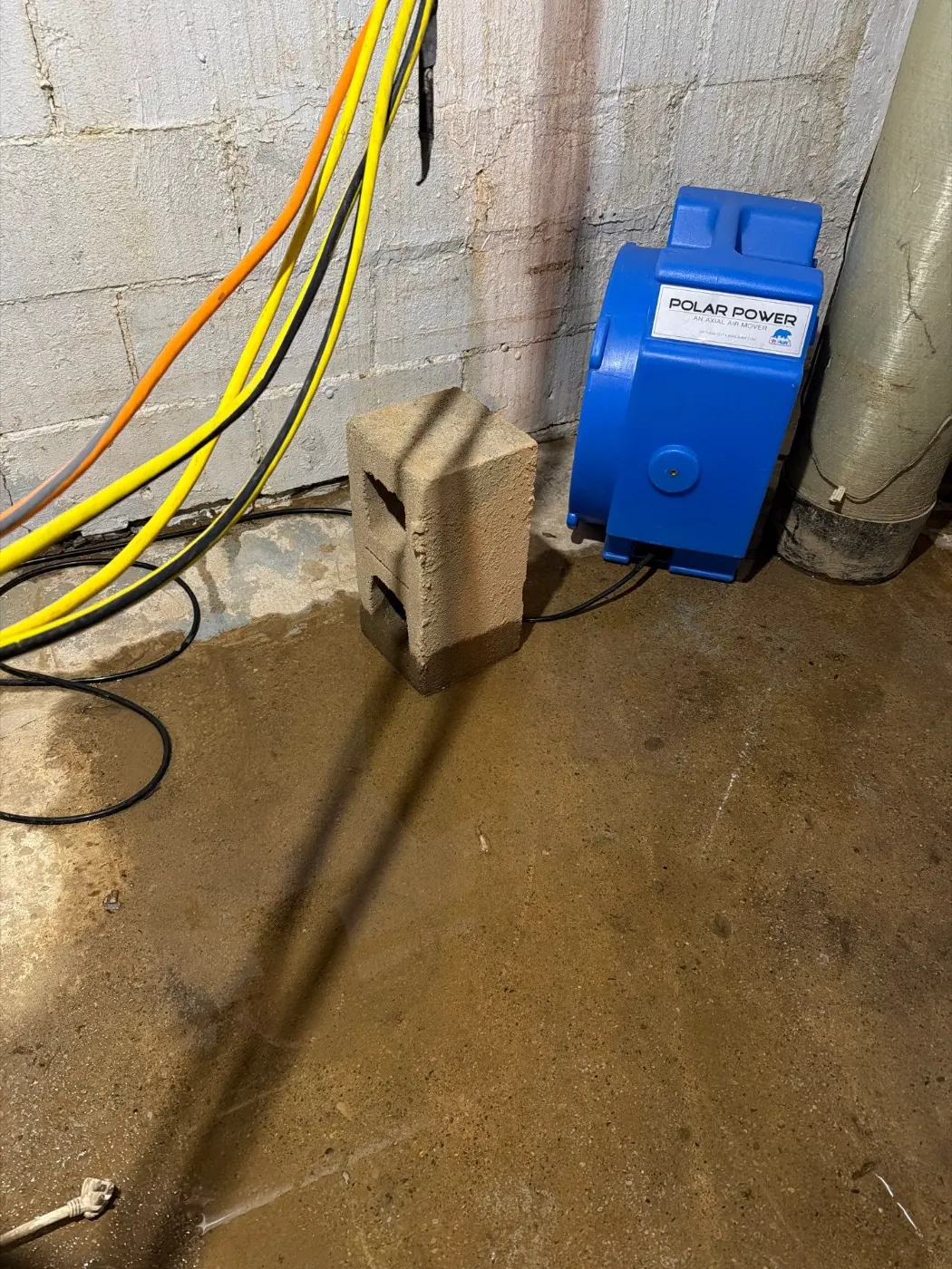 Basement water extraction in Old Greenwood Indiana home